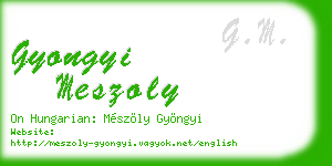 gyongyi meszoly business card